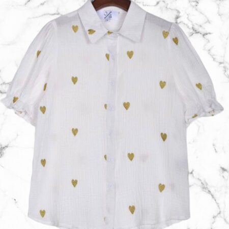 Blouse Heart Gold