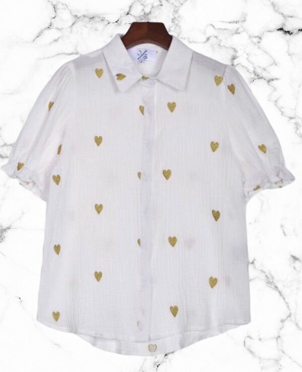 Blouse Heart Gold