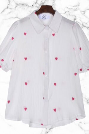 Blouse Heart Pink