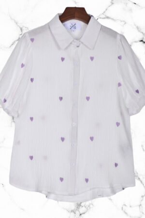 Blouse Heart Lila