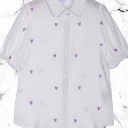 Blouse Heart Lila