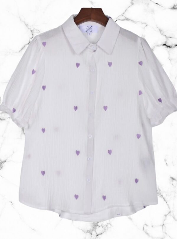 Blouse Heart Lila