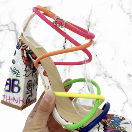 Neon Rainbow heels