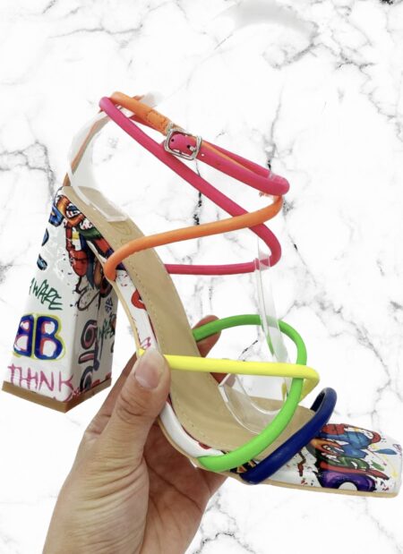 Neon Rainbow heels