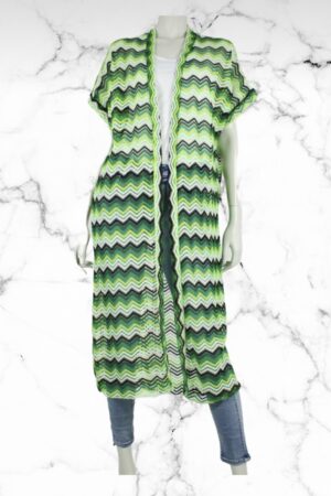 Vest Zig Zag Green