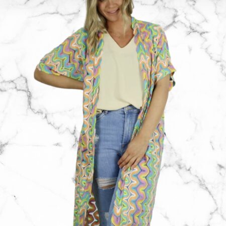 Vest zig zag - pastel