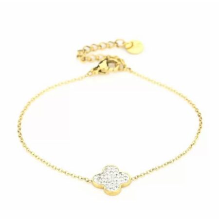 Armband Strass Klaver