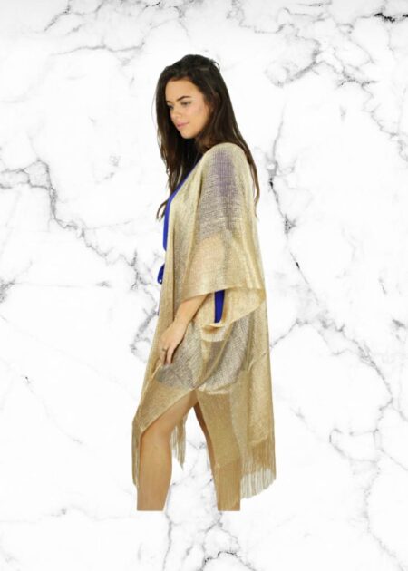 Kimono lurex gold