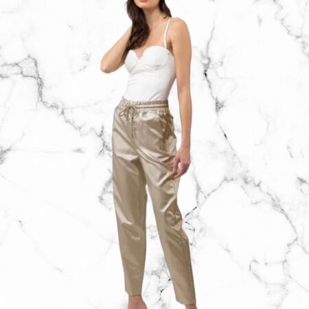 Shimmer pants goud