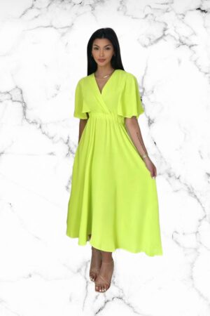 Kiko dress lime groen