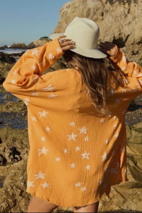 Blouse star - oranje