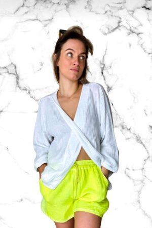 Short neon geel