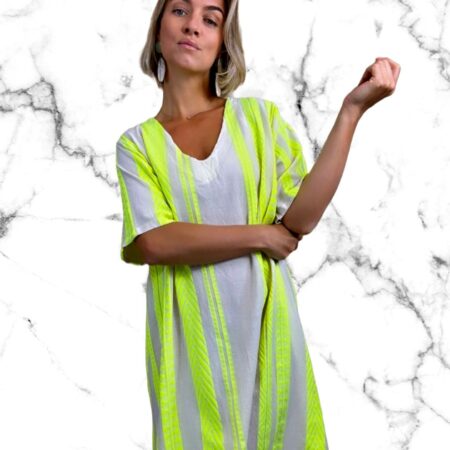 Jurk dilari neon geel