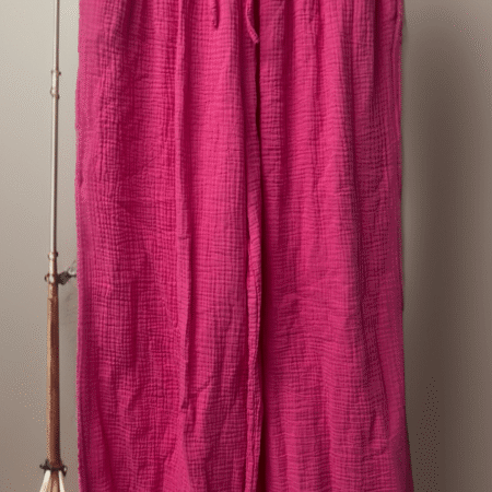 Mousseline broek roze