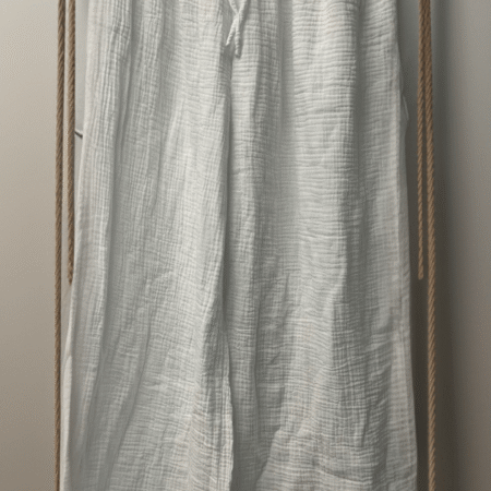 Mousseline broek wit