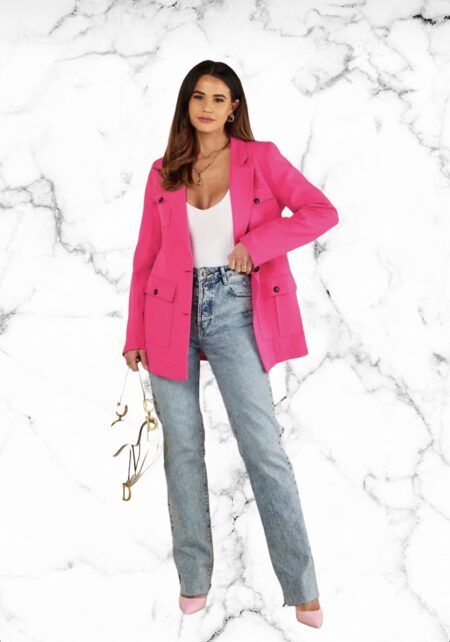 Roze blazer London - FASHION ICON