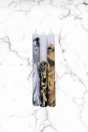 Kaarsen Dip Dye Marble Jupiter - FASHION ICON