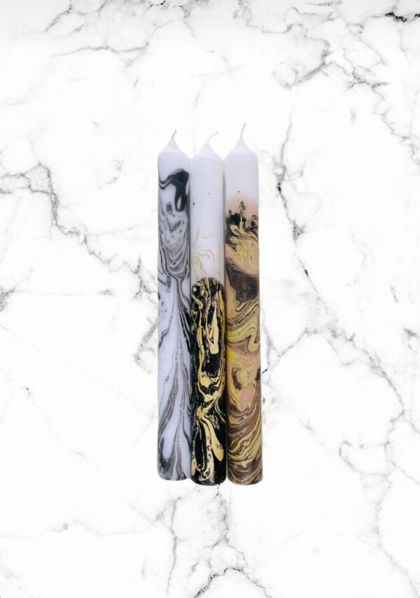 Kaarsen Dip Dye Marble Jupiter - FASHION ICON