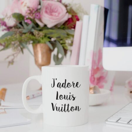 Porseleinen mok "J'adore Louis Vuitton" - FASHION ICON