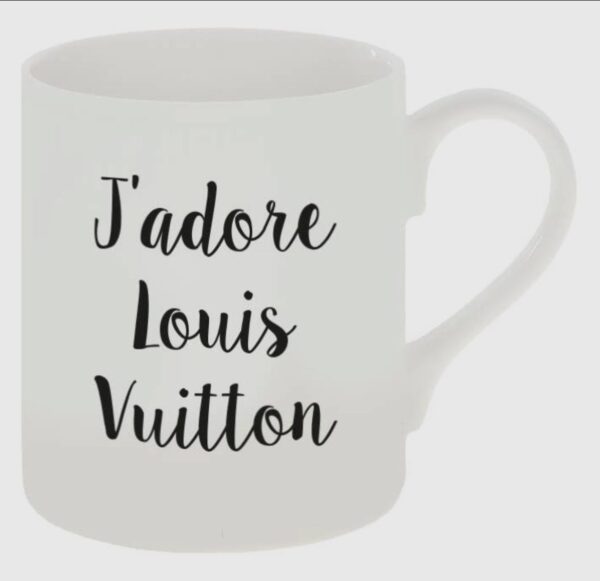 Porseleinen mok "J'adore Louis Vuitton" - FASHION ICON