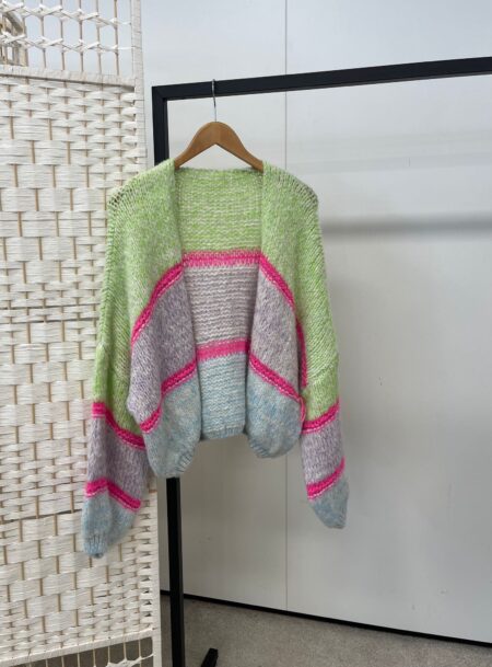 Vest knitted neon groen - FASHION ICON