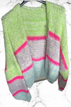 Vest knitted neon groen - FASHION ICON