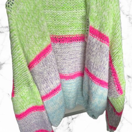 Vest knitted neon groen - FASHION ICON