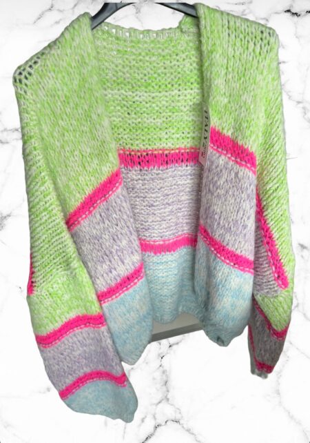Vest knitted neon groen - FASHION ICON