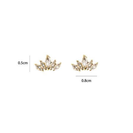 Oorsteker Lilly goud