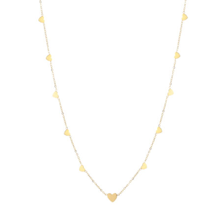 Hartjes ketting goud