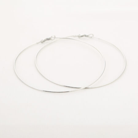 Large oorringen zilver