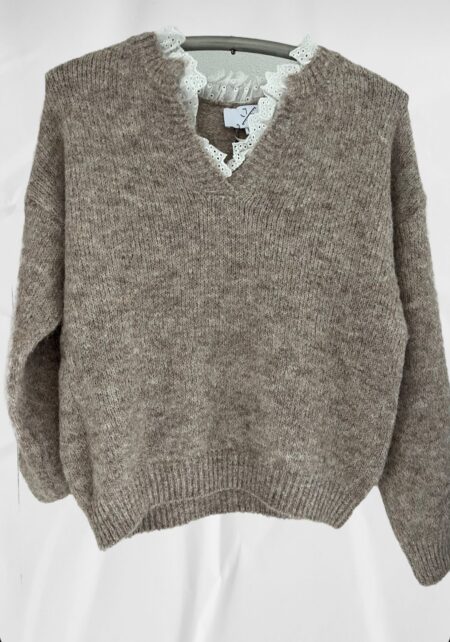 trui Lou taupe