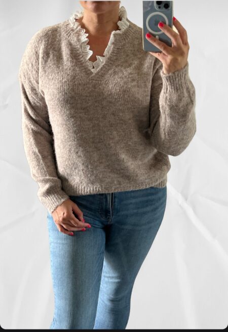 trui Lou taupe
