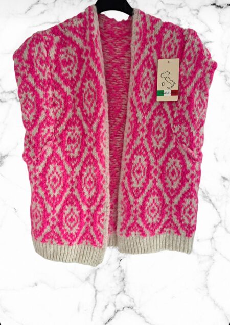 Gilet Tess neon roze - FASHION ICON