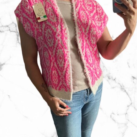 Gilet Tess neon roze - FASHION ICON