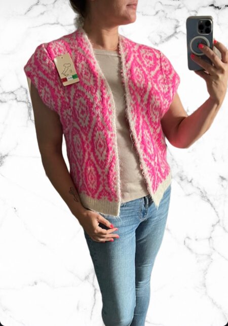 Gilet Tess neon roze - FASHION ICON