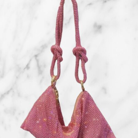Handtas strass roze FASHION ICON