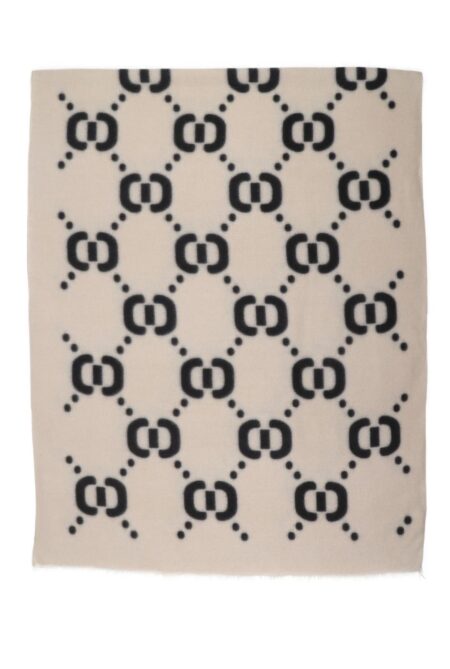 Winter sjaal beige zwart