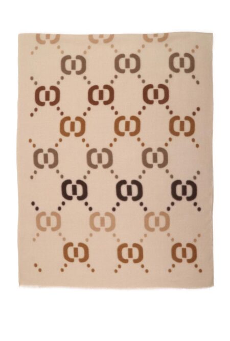Warme winter sjaal beige taupe