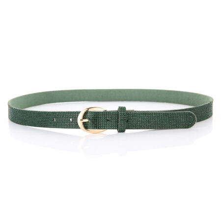 Groene glitter riem