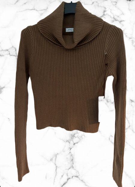 Geribde coltrui camel FASHION ICON