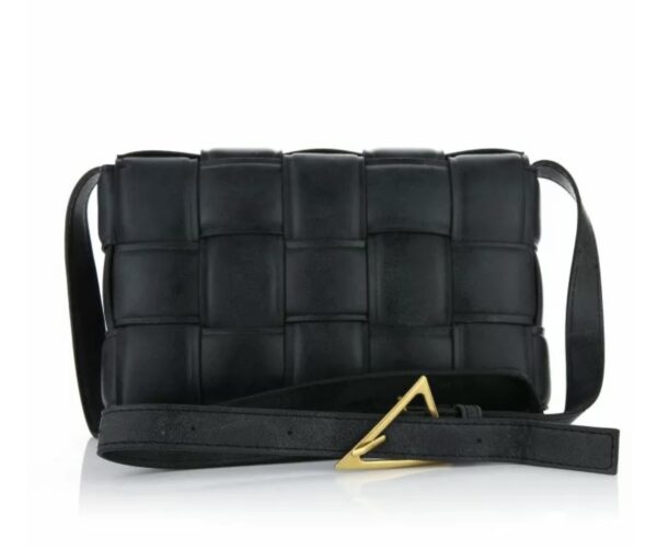 Crossbody tas gevlochten zwart - Afbeelding 3