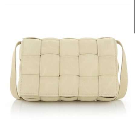 Crossbody bag gevlochten Beige