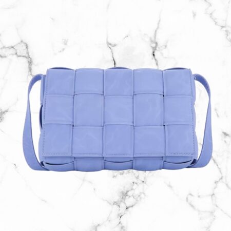 Crossbody bag gevlochten Blauw