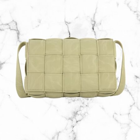 Crossbody bag gevlochten Groen