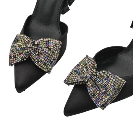 Slingback pumps zwart