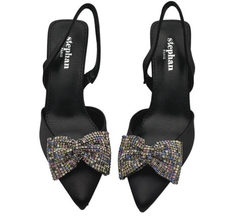 Slingback pumps zwart