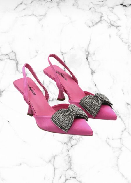 Slingback pumps roze