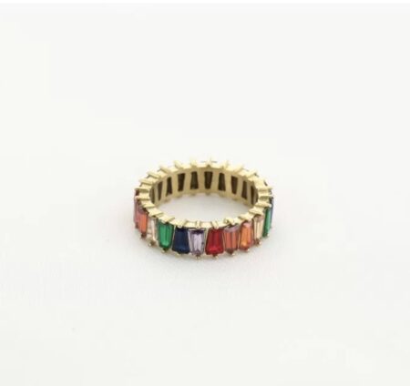 Rainbow ring goud