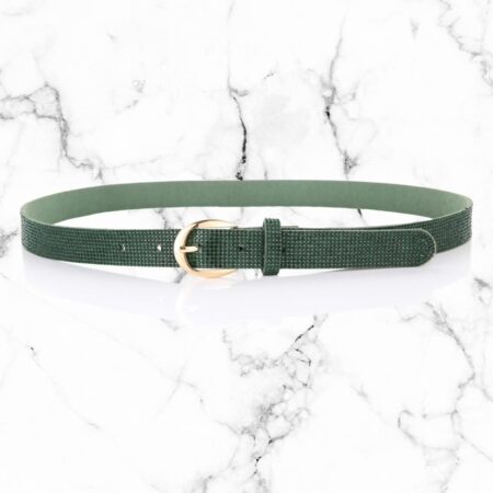 Glitter riem groen